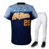 Professional Baseball Jerseys and Pants Set