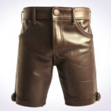 Genuine Leather Shorts for Casual Wear