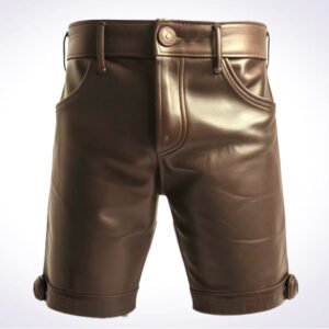 Genuine Leather Shorts for Casual Wear