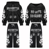 Comfortable Fit 3D Embroidery Oversized Sweat Suit for All Seasons