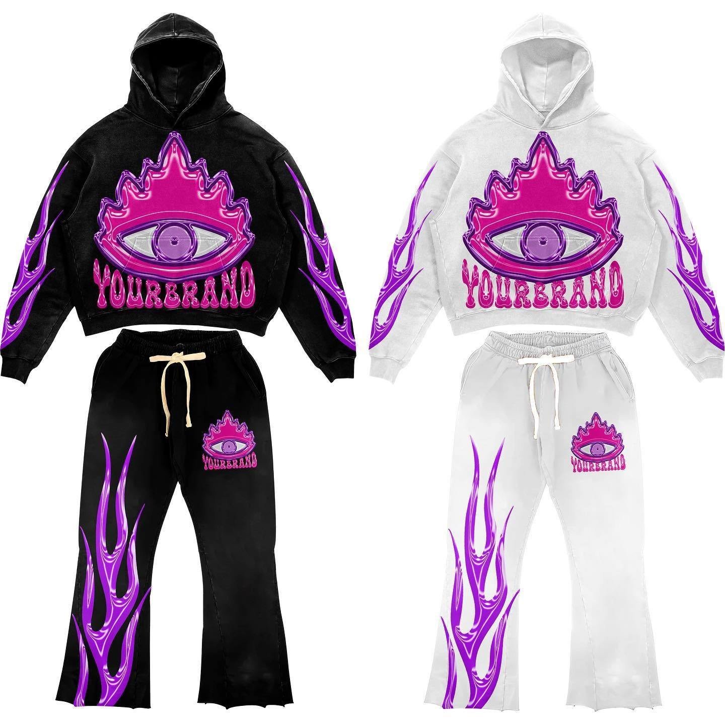 Durable 3D Embroidery Oversized Sweat Suit for Daily Lifestyle Durable Oversized Sweat Suit Manufacturer